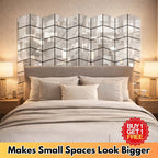 Premium Marble Chevron Mirror Peel & Stick Wall Tiles (Buy 1 Get 1 Free)