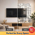 Premium Marble Chevron Mirror Peel & Stick Wall Tiles (Buy 1 Get 1 Free)