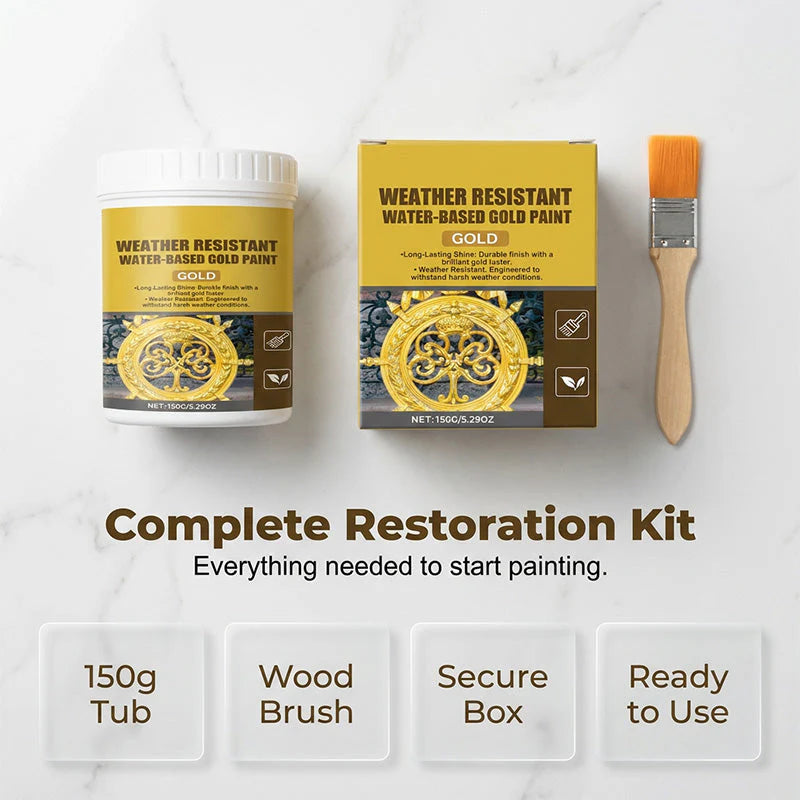 Water-Based Golden Metallic Paint | BUY 1 GET 1 FREE!