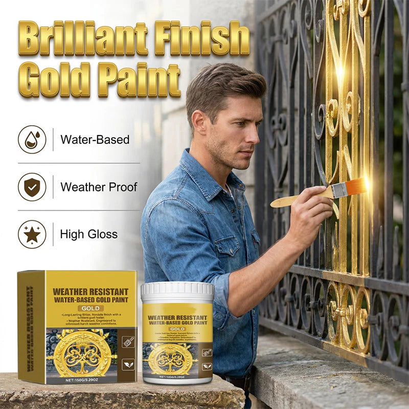 Water-Based Golden Metallic Paint | BUY 1 GET 1 FREE!